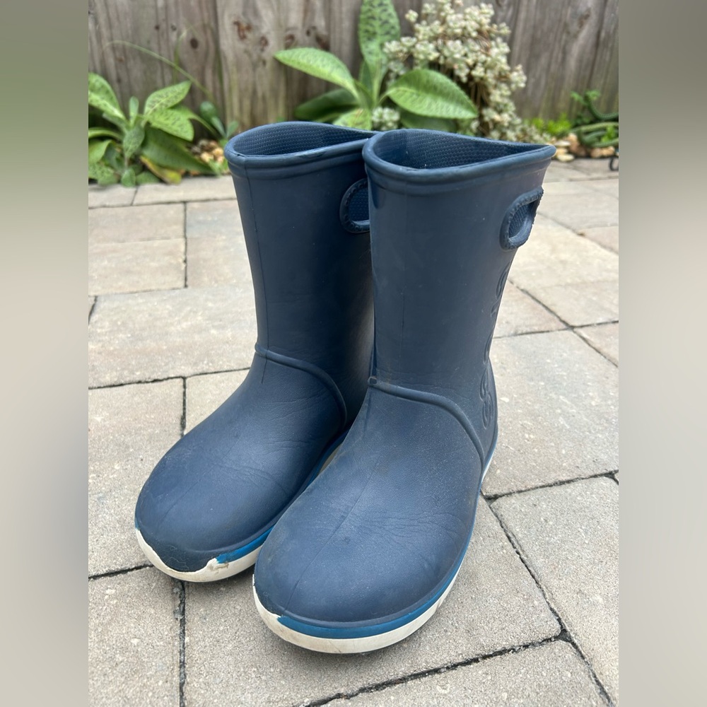 CROCS Navy Blue Rubber Boots